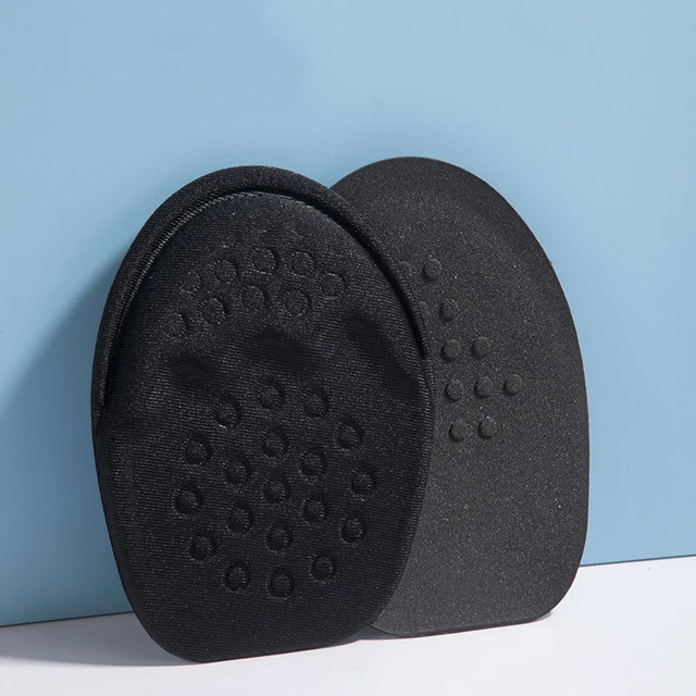 Women Men Pain Relief Forefoot Insert Half Insoles Non-slip Sole Shoe Cushion Reduce Padded Front Foot Pads for Shoes Inserts Black