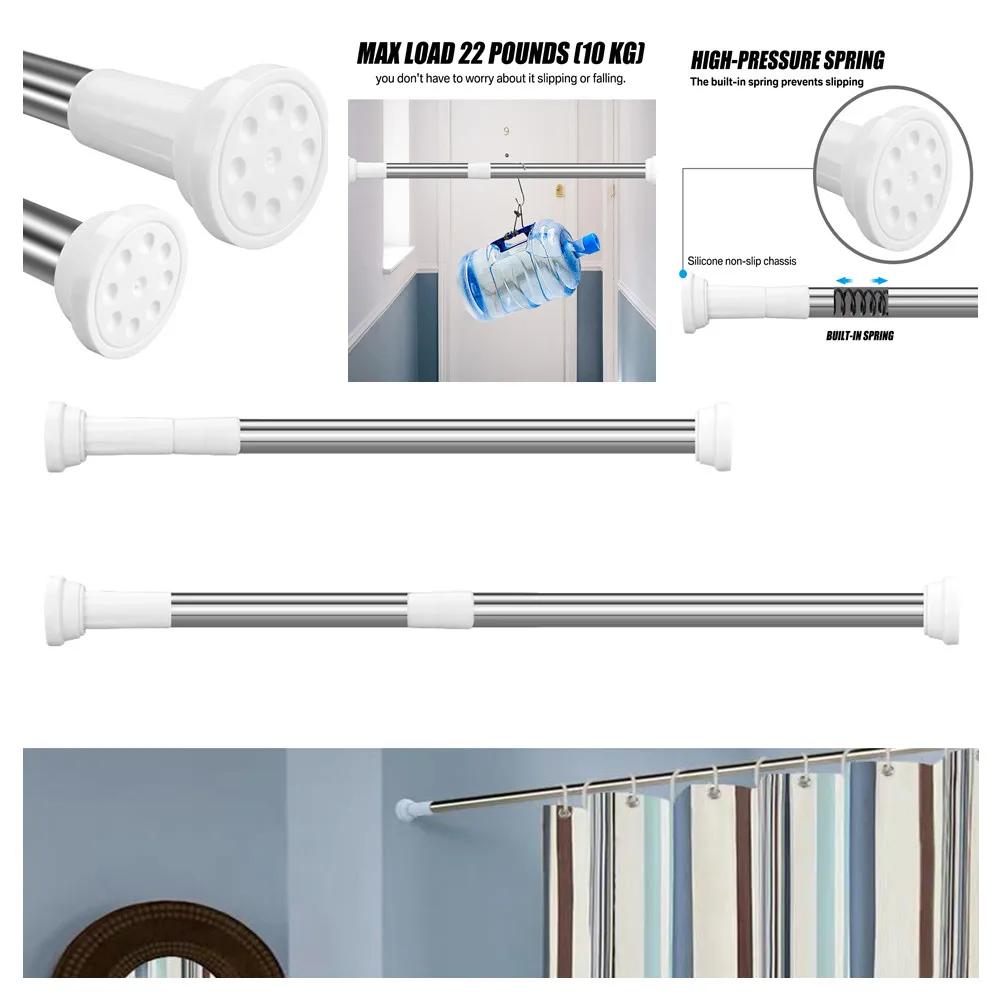 Adjustable Tension Shower Rod 3