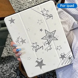 Ultra - Slim 3 - Fold Clear Protective Case with Built - in Trackpad - iPad pro10.5in (Star)