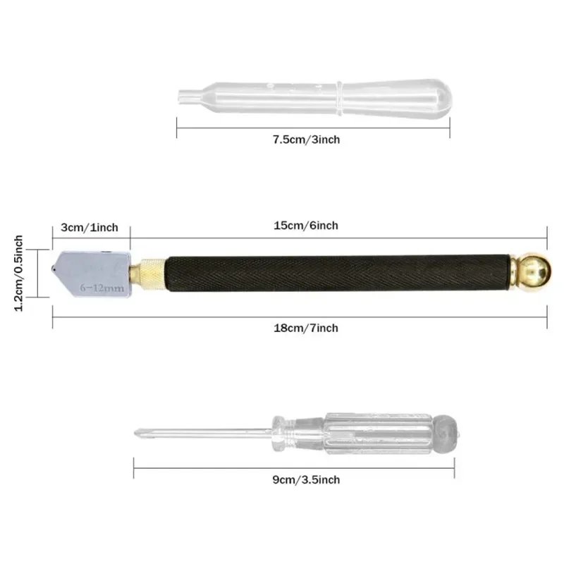Glass Cutter Model TC-17 Professional Glass Cutting Wheel with Metal Handle Glass Cutting Hand Tool TC-17 Cutter Ceramic Tile Cutter tile glass cutter tile cutting tool
