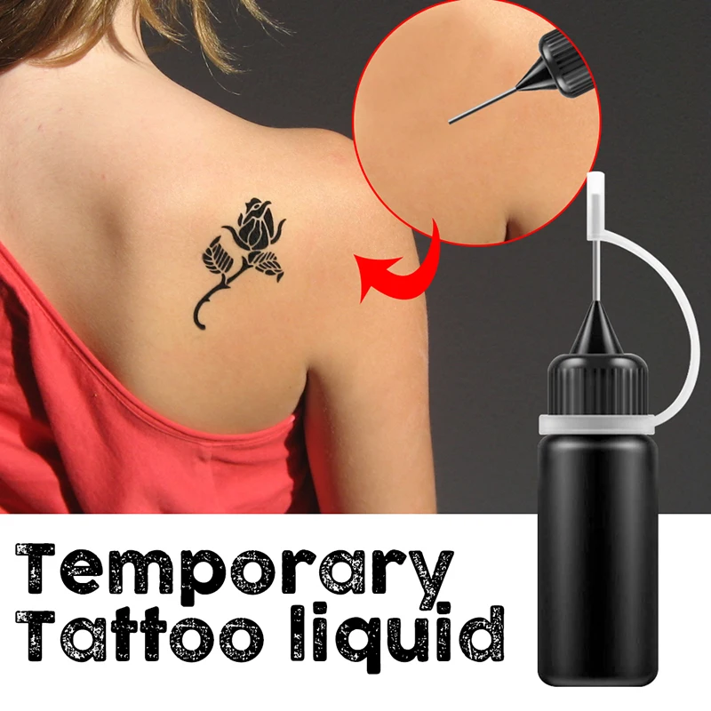 Temporary Tattoo Juice Ink Natural Plant Organic Fruit Pigment Body Paint Semi-permanent Waterproof Lasting Safe Tattoo 10ml