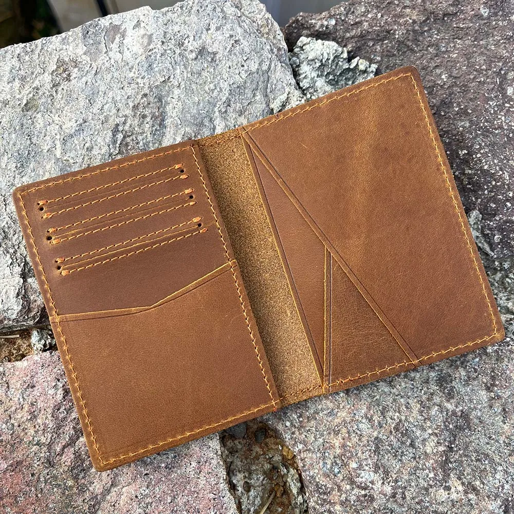 Handmade Wallet for Credit Cards Vintage Style Minimalist Leather Credit Card Holder Wallet for Men Protector Sleeve leather wallet wallet card holder card holder credit card holder