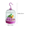 Children's Bird Cage Toys Glowing Simulation Birdcage Realistic Sound Toy Talking Parrot Chirping Birds Will Move Plastic Toys 2