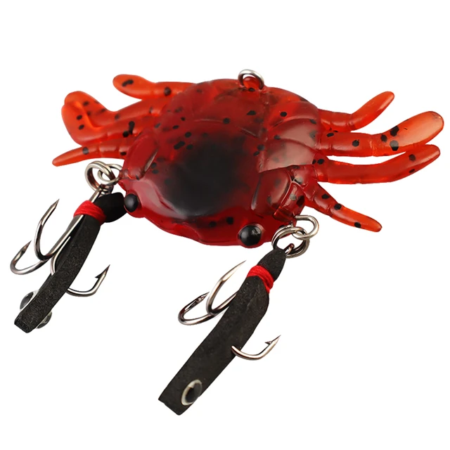 Artificial Crab Bait with Sharp Hook Realistic Fishing Lure 13g Fishing  Crab Lure Bait 3D Sea Fishing Tackle Accessory