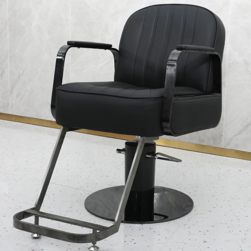 Cosmetic Waiting Barber Chairs Simplicity Hydraulic Stylist Barber Chairs Reception Silla Barberia Commercial Furniture RR50BC