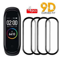 9D Full Protective Film for Xiaomi MI Band 7 6 Strap Smartwatch Accessories Tempered Glass Screen Protectors for xiaomi band 5 4
