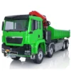 1/14 LESU RC Dumper Car 8*8 Roll On/Off Hydraulic Crane Tipper Truck Reversing Valve Painted Assembled Electric Toys THZH1310 2