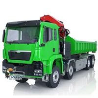 1/14 LESU RC Dumper Car 8*8 Roll On/Off Hydraulic Crane Tipper Truck Reversing Valve Painted Assembled Electric Toys THZH1310 2