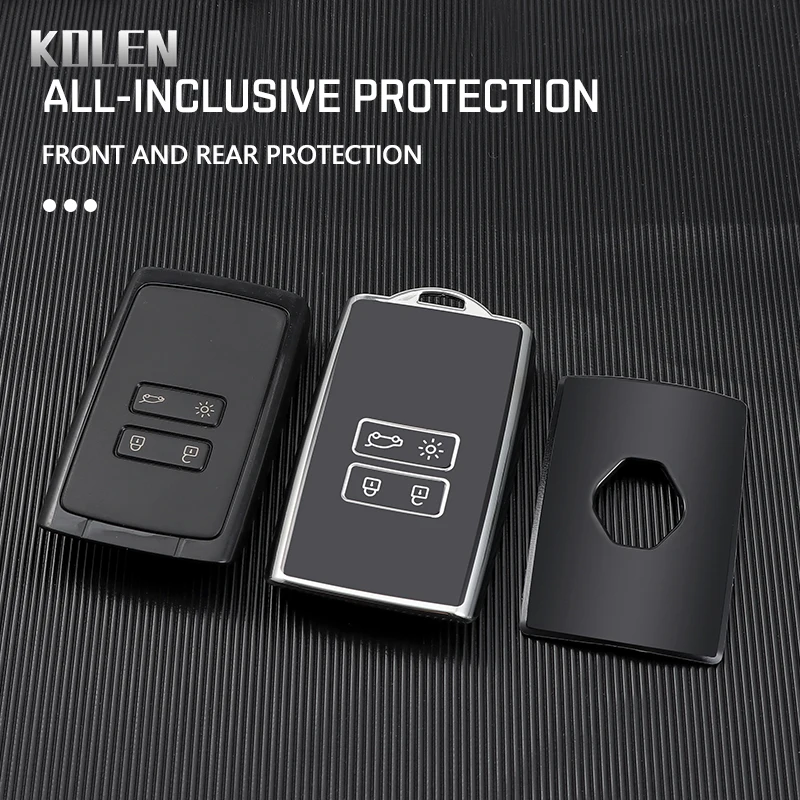 Premium TPU Car Remote Key Case Cover for Renault and Dacia Vehicles