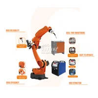 Automatic Control  Fiber Laser Arm Robot 6-axis Robotic Arm Welding Machine Smart Stainless Steel Cleaning Cutting Laser Welder 2