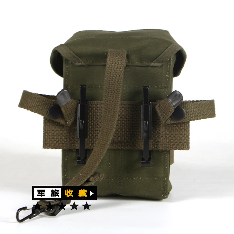 M1956 장비 M14 탄창 가방 OD 캔버스 걸이형 가방