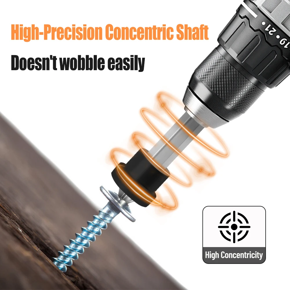 Punte Magnetiche Per Cacciavite Da 25mm E 50mm - Per Cartongesso, Avvitatori Elettrici E Manuali - Foto 6