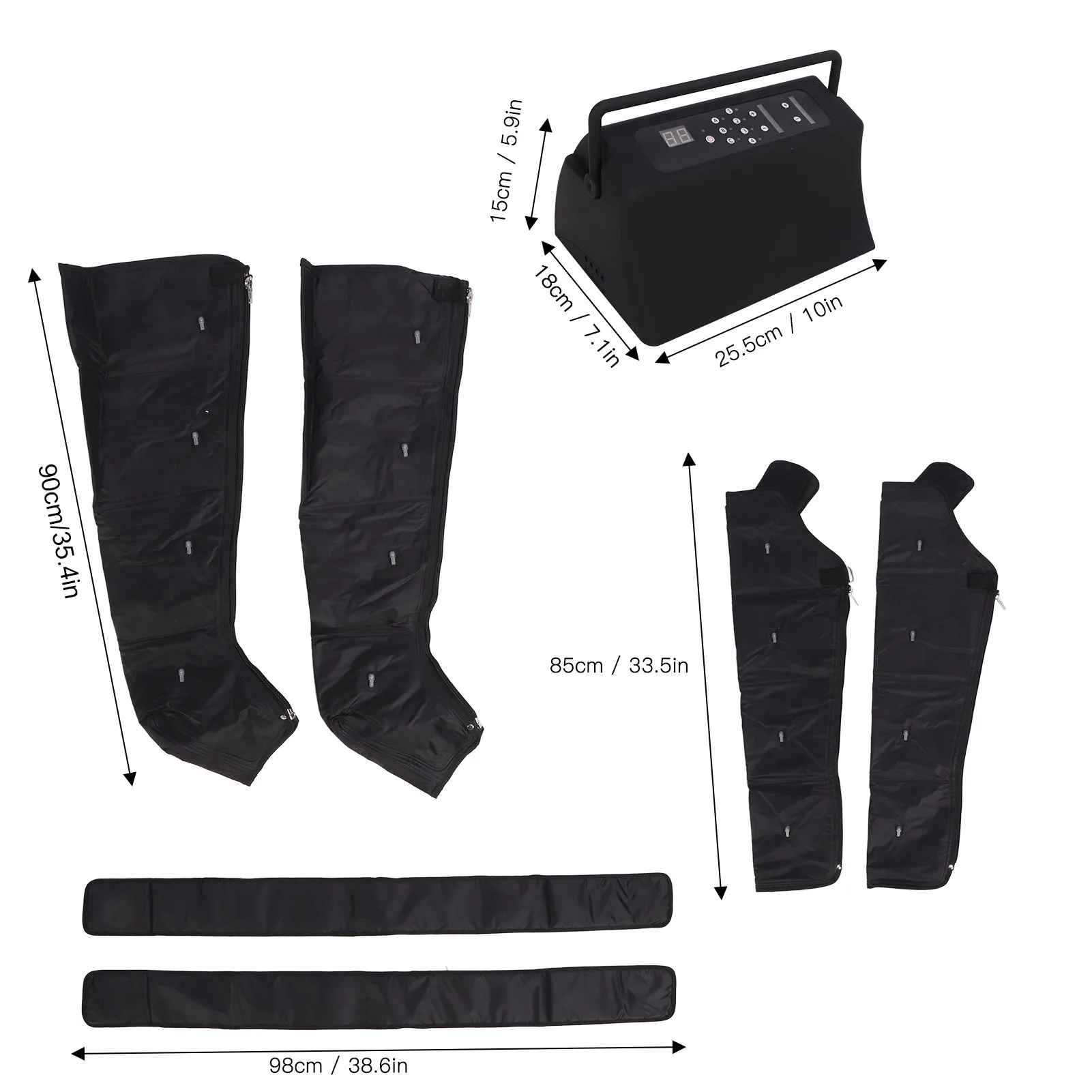 Compression 6 Modes 9 Strength 3 Timing Massage hine for Arm Waist 100‑240V 20W Foot Leg Massager_voghion.com