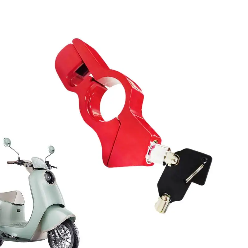 

Handlebar Lock Grip Anti-Theft Brake Handlebar Throttle Lock Aluminum Alloy Security Locks Portable For Atvs Motorcycles