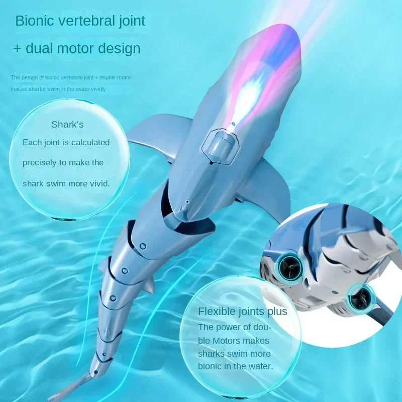 NEW Funny RC Shark Toy Remote Control Animal Bath Tub Pool Electric Toys for Kids Boys Children Cool Stuff Sharks Submarine Toy 3