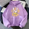 2025 Fashionable women's clothing Harajuku funny cute rabbit hoodie unisex cartoon vintage sweatshirt