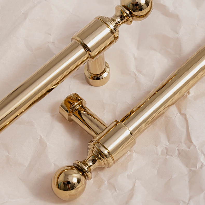 gold furniture pull handle brass cabinet hardware