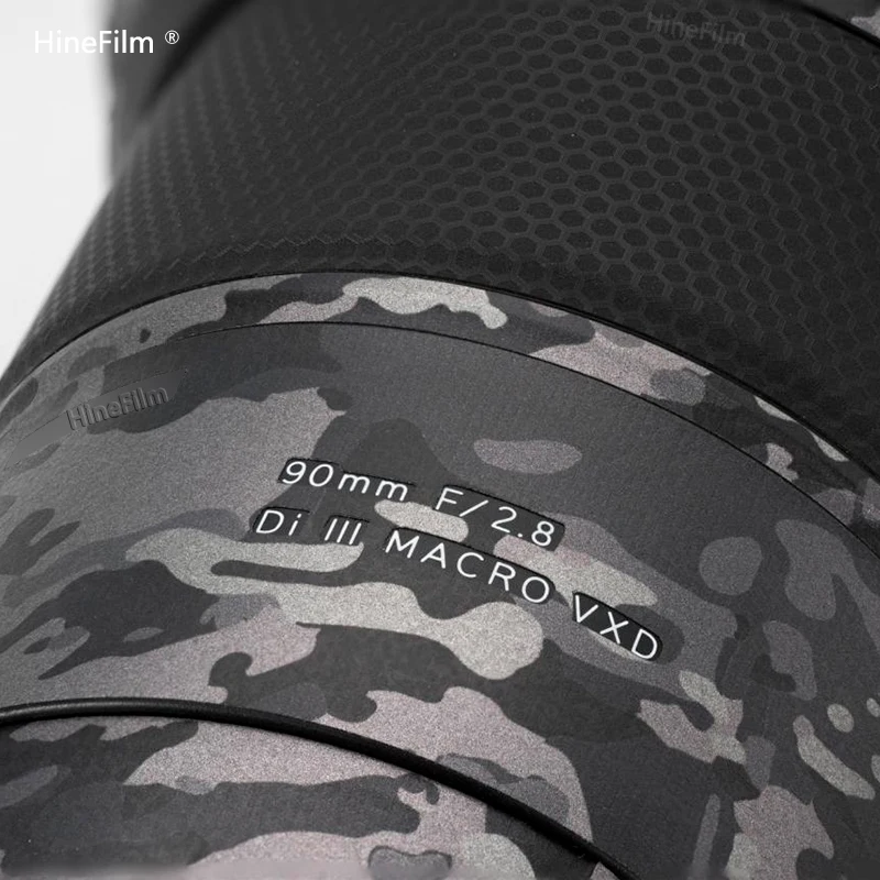 Hinefilm 스킨 E 마운트 렌즈 데칼 스킨, 탐론 90mm F2.8, 마운트 렌즈 스티커, 90F2.8 랩, 90 2.8