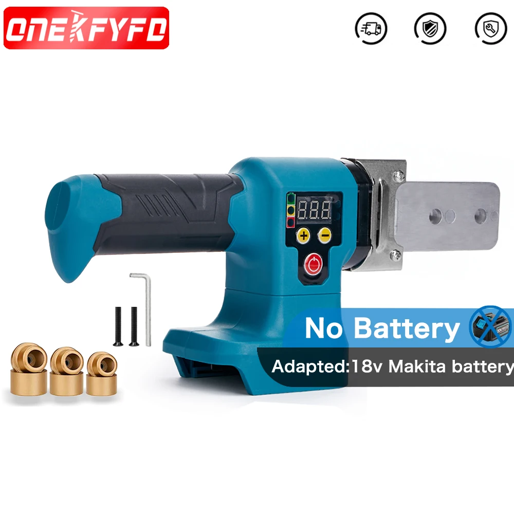 PPR Plastic Water Pipe Welder Digital Display Hot Melt Tools Compatible 280W Pipe Welding Machine for Makita 18V Battery