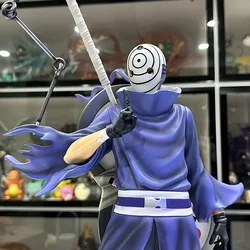 HOT 2026 Naruto Figurine with Giant Wave and Uchiha Dual Head - Anime Desktop Ornament Gift (W)