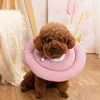 Elizabethan Collar For Dogs Adjustable Neck Drawstring Waterprof Protective Donut Collar Prevent Biting & Scratching 4