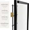 3 Ft. Short Window Pane Shoji Screen - Black - 6 Panels 4