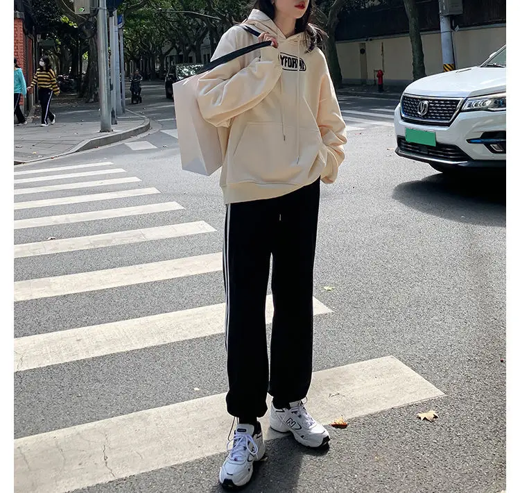 gloria vanderbilt capris Gray Jogging Sweatpants Women Baggy Korean Style Sports Pants Oversize Harajuku Joggers Streetwear Casual Trousers 2021 cigarette pants