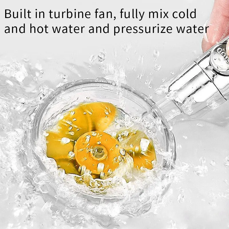 Shower nozzle Pressurized Shower Water Saving High Pressure Perforated Adjustable Bathroom Small Fan Shower