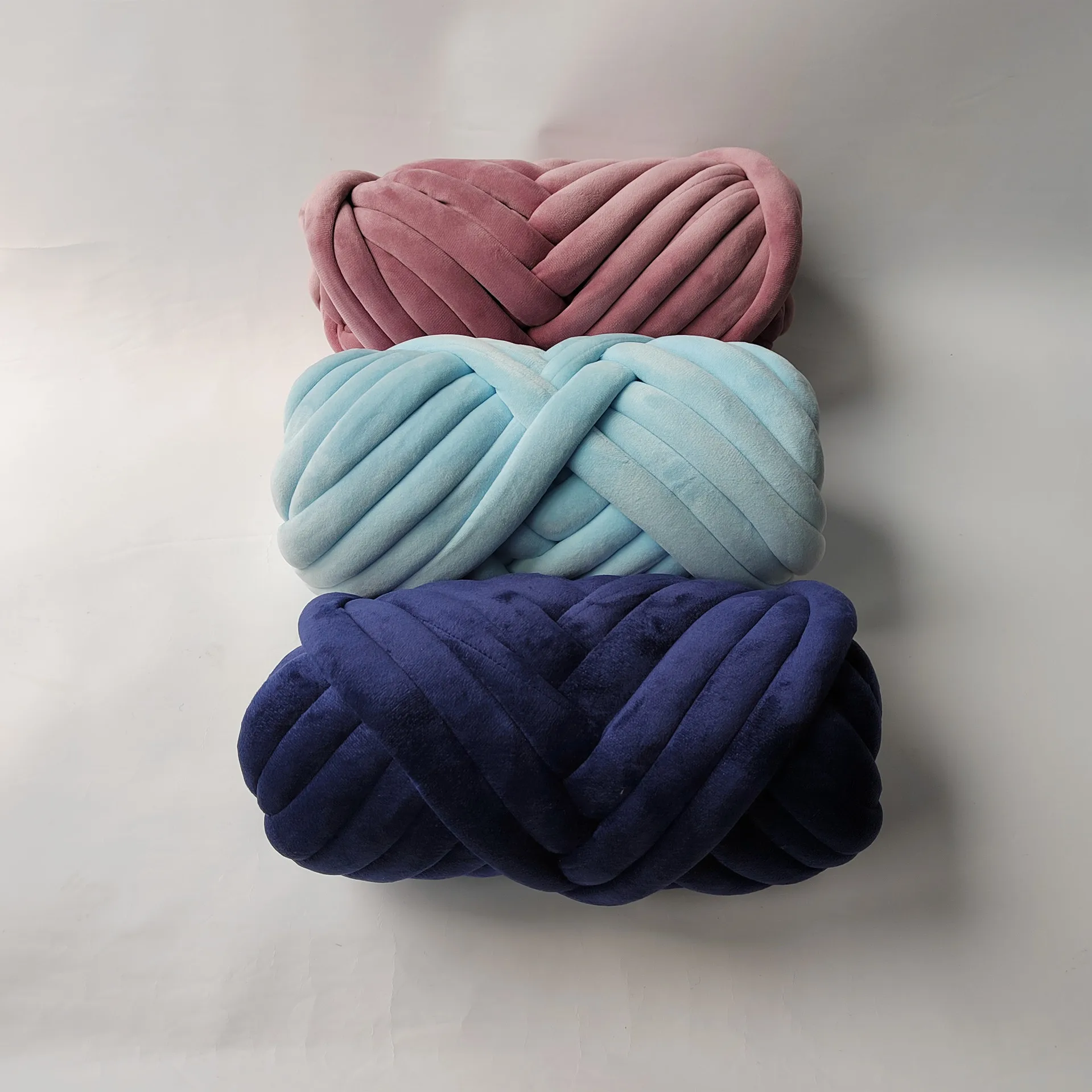 Thick Chunky Yarn Hand Knitting Tube Giant Yarn Washable Hand Knit Yarn  Weight Yarn for Sweater Crochet Hats Rug Making Pet Bed - AliExpress