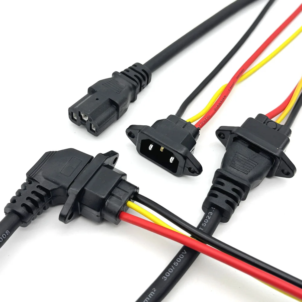 Presa di ricarica per batteria per bici elettrica 10A Spina di ricarica per connettore per auto elettrica Tre cavi verticali universali per veicolo 36V 48V - immagine 3