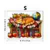 Wooden Puzzle for Adults, Cat Wooden Jigsaw Puzzles for Adults, Unique Animal Shape Wood Cut Puzzles for Family Friend Puzzle 5