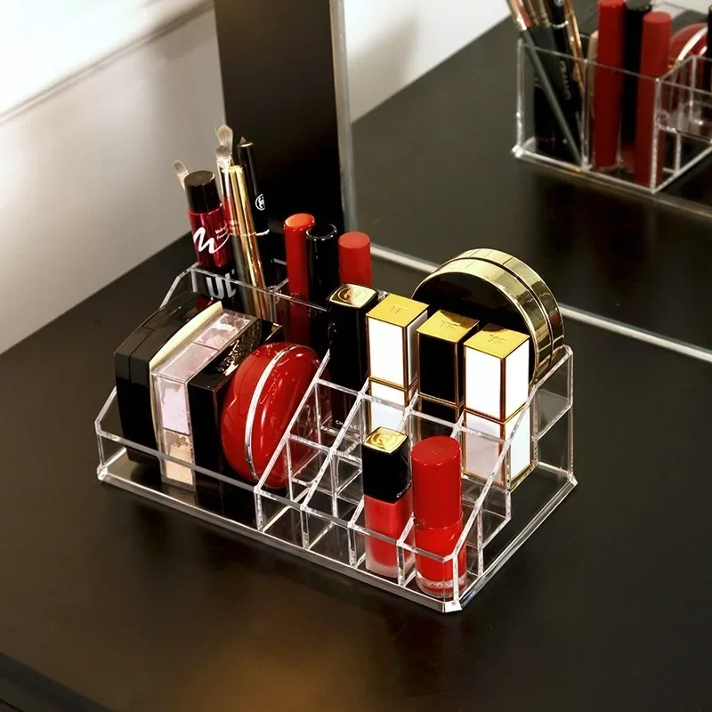 Description Picture 3 of itemTransparent Storage Box Makeup Organizer Cosmetic Display Case Transparent Jewelry Organizer Desktop Drawer Box Holder