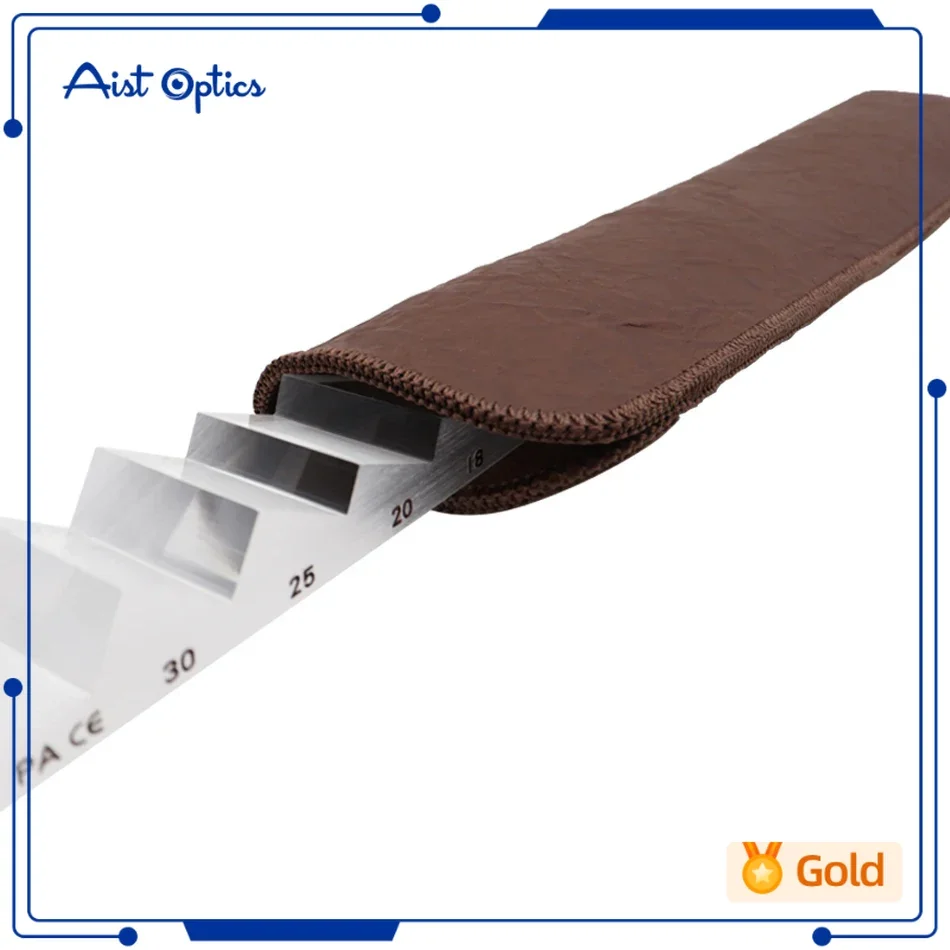 Set Di Prismi Oftalmici Ottici Con Prisma Sciolto Da 17 Pezzi Con Lente Di Prova Con Custodia In Alluminio Per Optometria Con Custodia In Alluminio