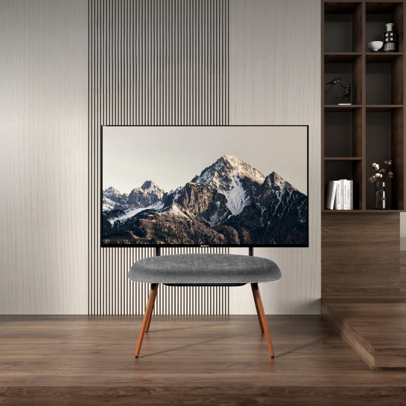 Staffa Tv Staffa Artistica In Legno Massello Mobile Storage Floor Tv Rack 55 65 70 Pollici