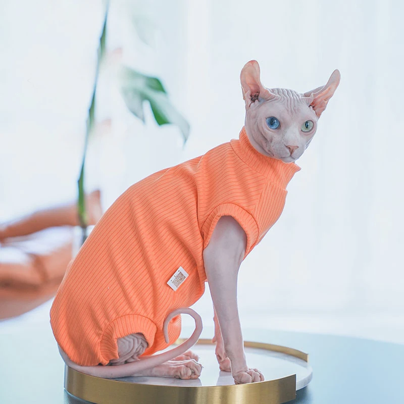 Sphynx Cat Pajamas — Cotton Four-Leg Onesie