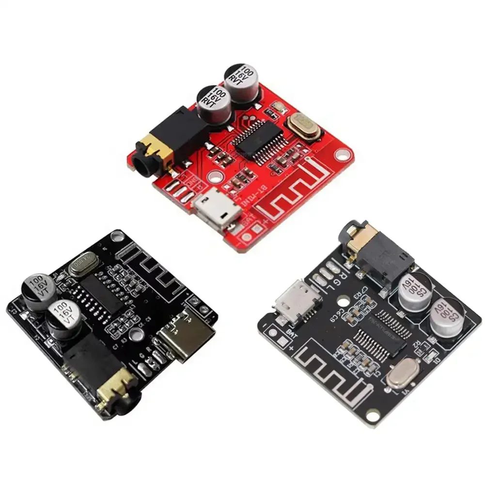 Premium Wireless Stereo Music Receiver Module with Bluetooth Decoder and Protective Case