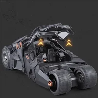 1/18 Classic Movie Car 2008 Batmobile Alloy Concept Bat Sports Car Model Diecast Metal Toy Race Car Model Sound Light Kids Gifts 2