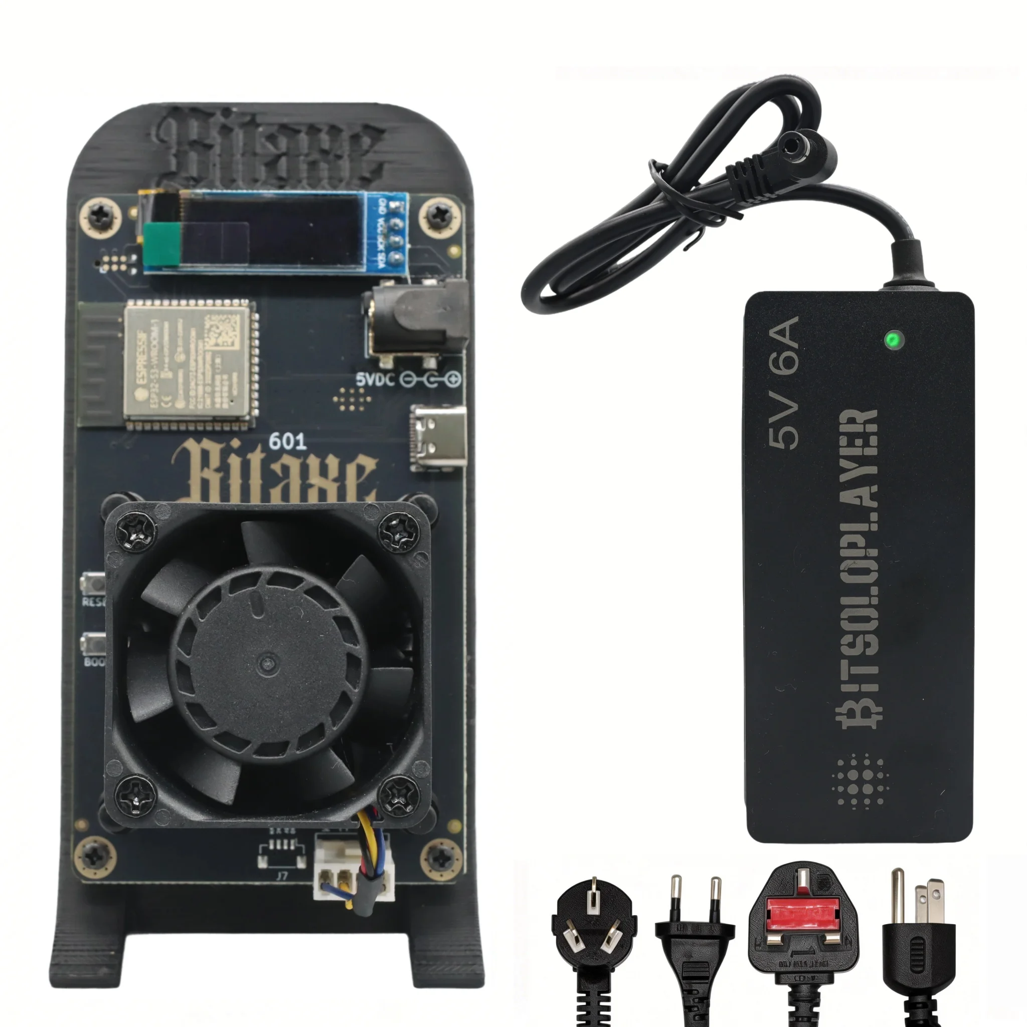 Bitaxe Miner Gamma 601 1.2TH/S Bitcoin Lottery Miner BM1370 Asic Chip SHA-256 Bitcoin Miner Open Source BTC Solo Miner Home Mine