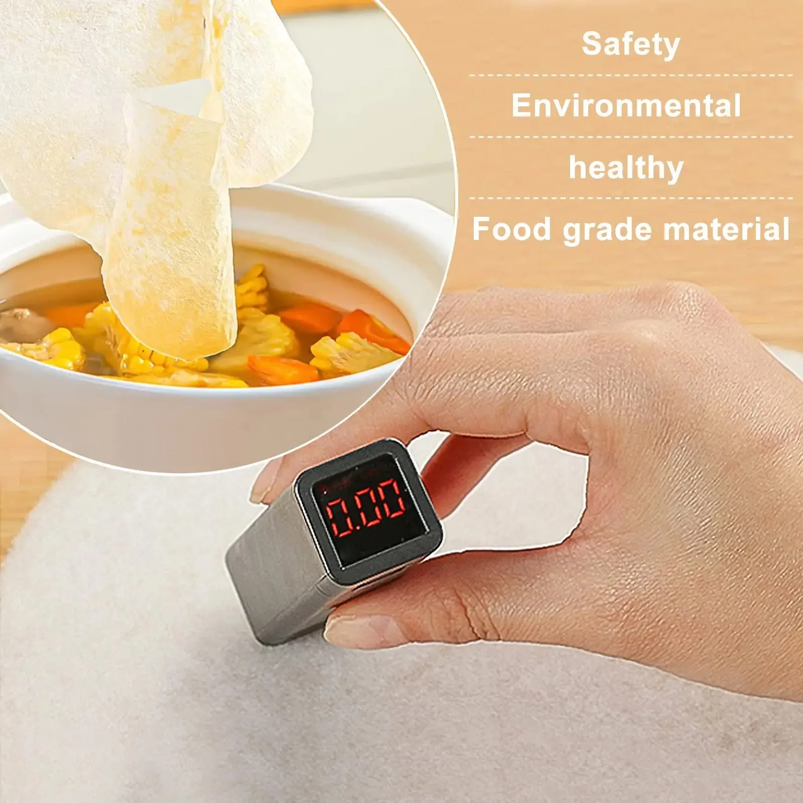 12/30Pcs Disposable Soup Oil Absorbing Paper Food Soup Blotting Oil Health Filter Paper Food Grade Kitchen Gadgets Accessories