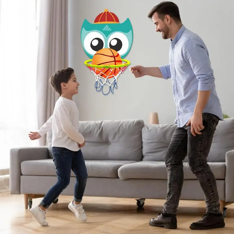 

Animal Basketball Hoop Mini Basketball Hoop Foldable Basketball Rim Indoor Basketball Stand Set Indoor Outdoor Sport Games Play