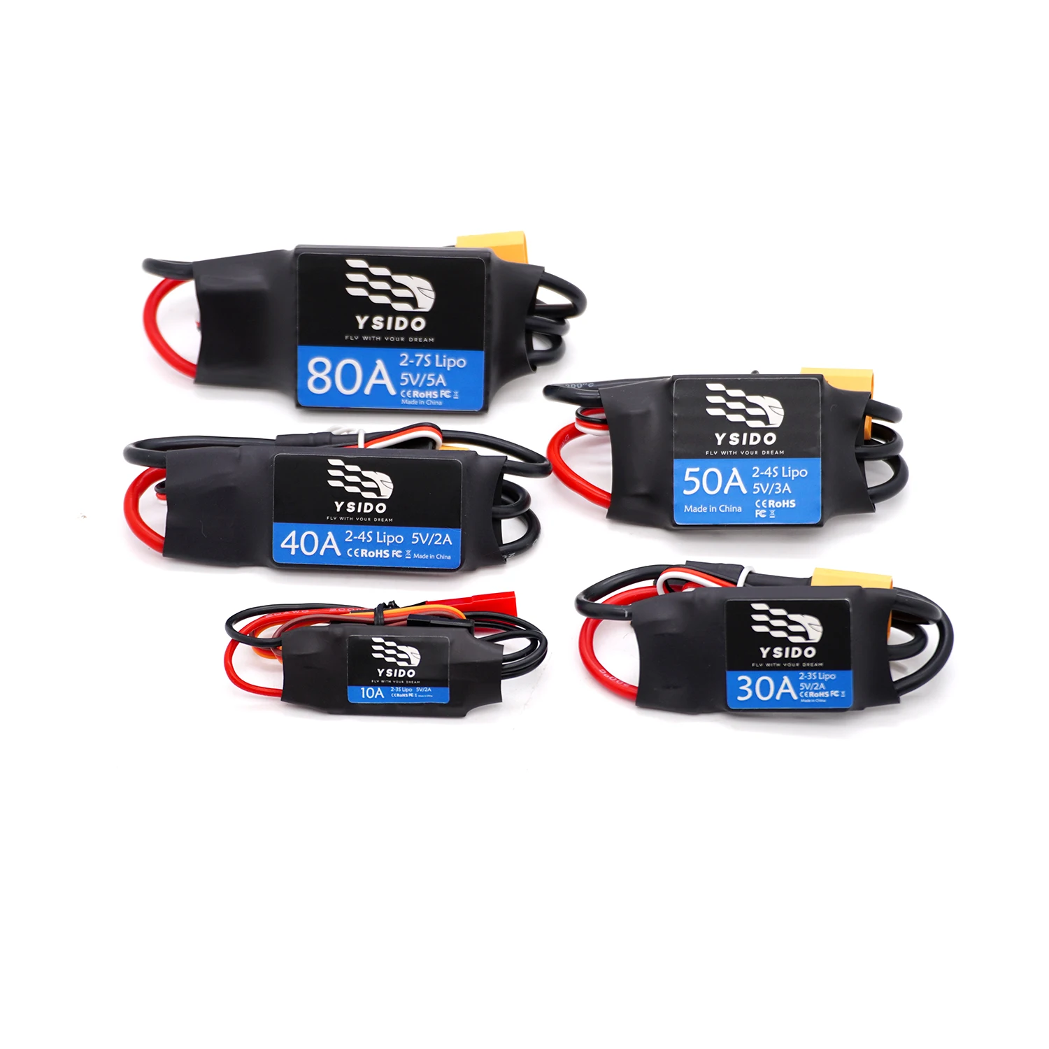 Câbles de connexion et connecteurs du contrôleur de vitesse ESC pour avion RC et hélicoptère