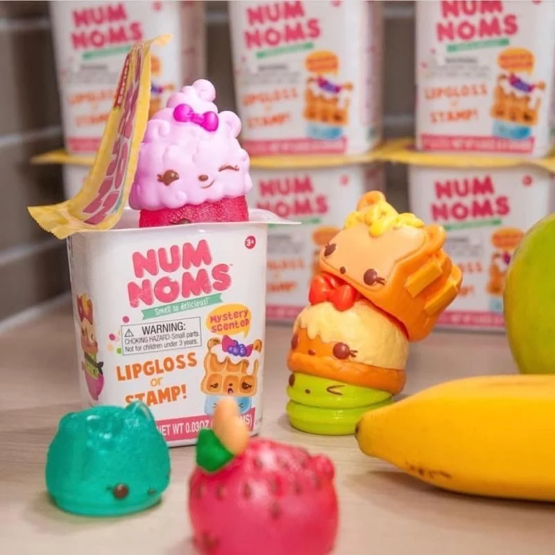 2023 New Num Noms Lights Up Ring Slime So Delicious Surprise Toys Mystery  Makeup Lip Gloss Smell Snackables Kawaii Dolls - AliExpress