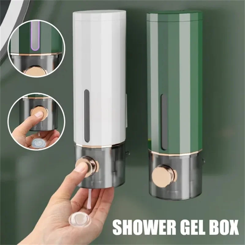 

450ML Touchless Wall Mounted Soap Dispenser Bathroom Sanitizer Shampoo and Shower Gel Container Bottle Liquid Soap Dispensers