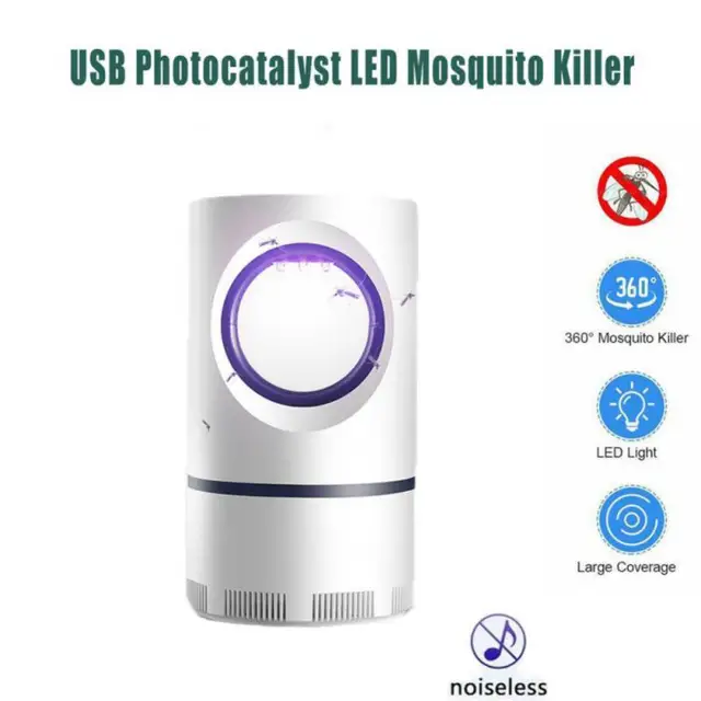 Usb Szúnyog Gyilkos Lámpa Antimoszkitosz Fotokatalitizátor Vezette Éjszakai Fényes Néma Szúnyogtaszító Hiba Zapper Rovar Fájlok Csapda
