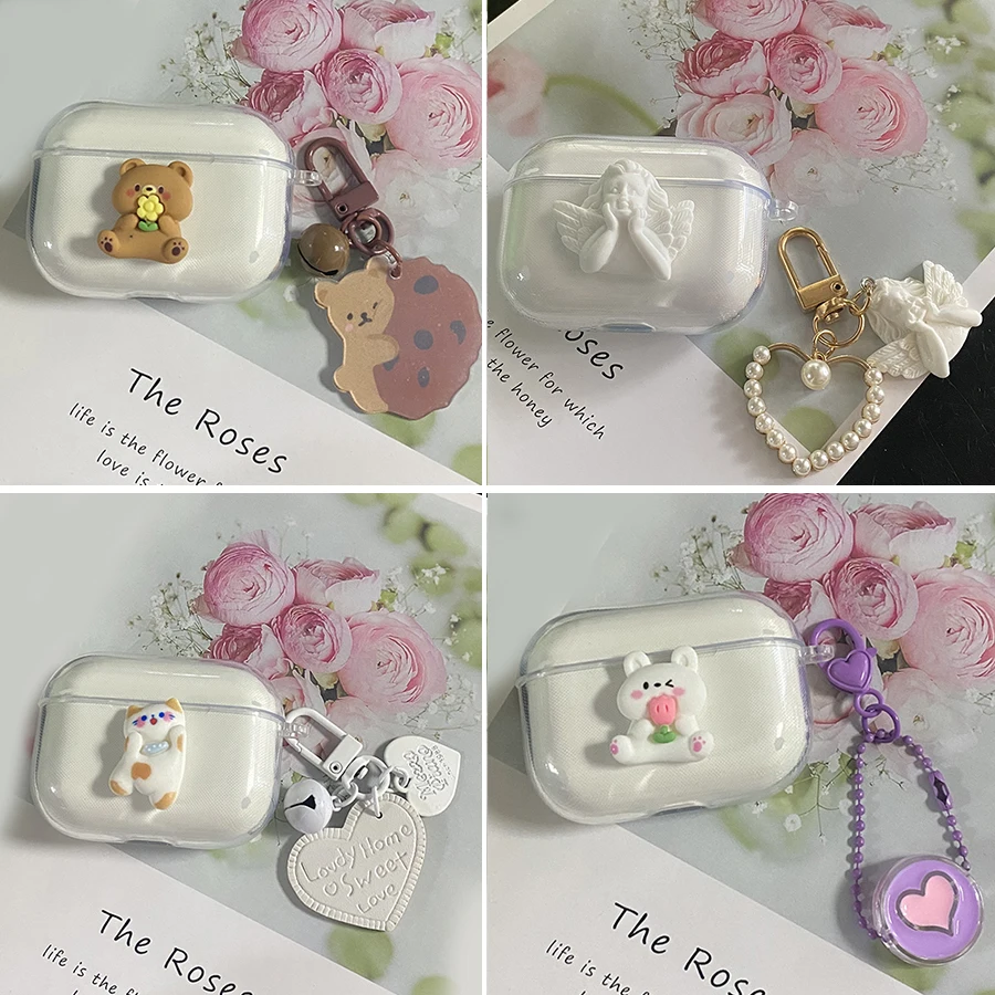 Cute Cat Cover Per Jbl Tune T220/T225 /Tune Flex Case Shell Cover In Silicone Trasparente Per Auricolari Per Jbl Tune Flex