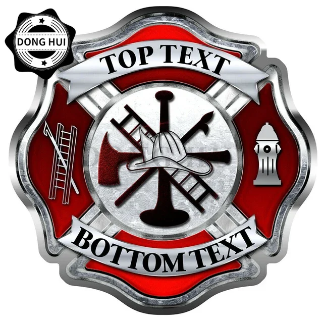 Volunteer Fightfighter Sticker Decal Die Cut - Self Adhesive Vinyl - Weatherproof - Made In USA Many Color Sizes Fire Dept Firefighter Maltese Cross - Foto 8