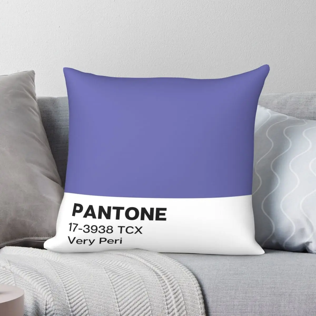 

Pantone Very Peri Pillowcase Polyester Linen Velvet Creative Zip Decor Pillow Case Home Cushion Cover