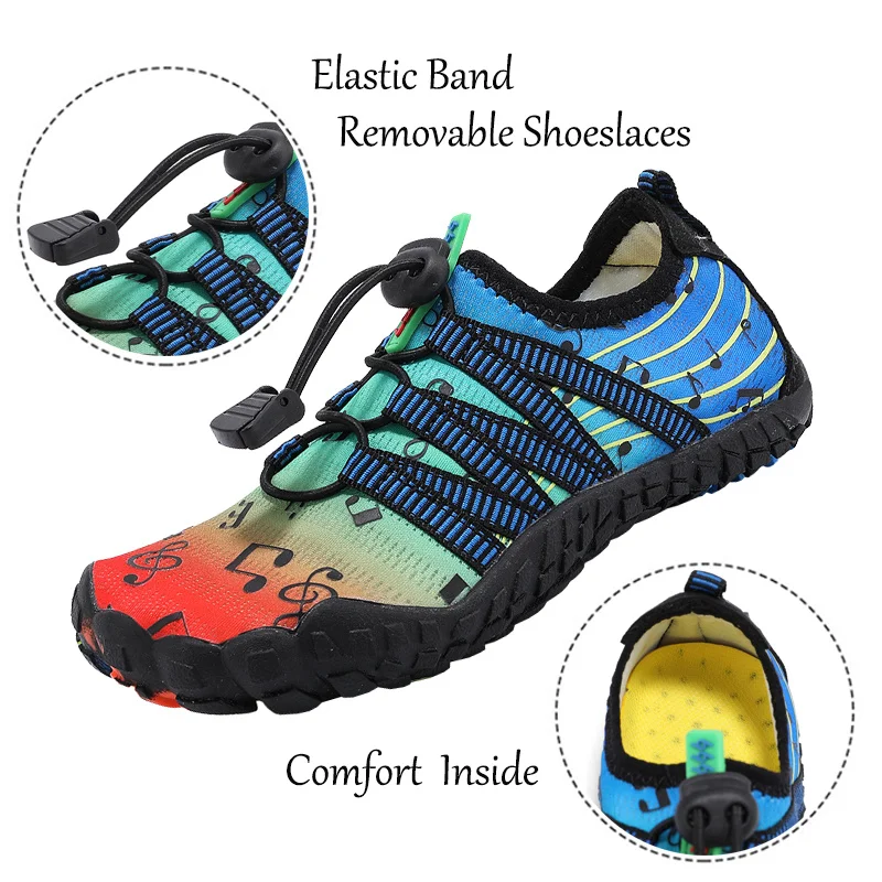 Children Quick-Dry Water Sports Shoes Boy Girl Breathable Aqua Shoes Swimming Beach Sneakers Diving Barefoot Surfing Wading Shoe