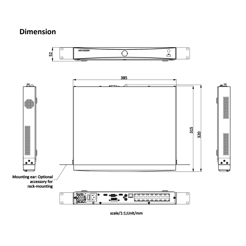 Hikvision DS-7608NXI-K2/8P DS-7616NXI-K2/16P AcuSense 8/16CH POE 4K NVR 2 SATA AI By Kamera/Gerät MD2.0 Netzwerk-Videorecorder – Detail 4