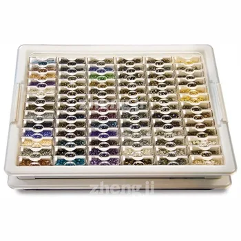 5D 다이아몬드 페인팅 자수 액세서리 도구 보관함, 엘리자베스 워드 비드 보관 솔루션, 78 개 모듬 공예 용품